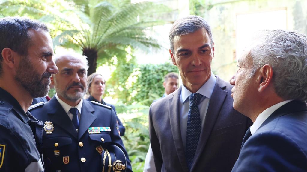 Pedro Sánchez, presidente del Gobierno, durante la cumbre por el Pacto Climático en Ponferrada.