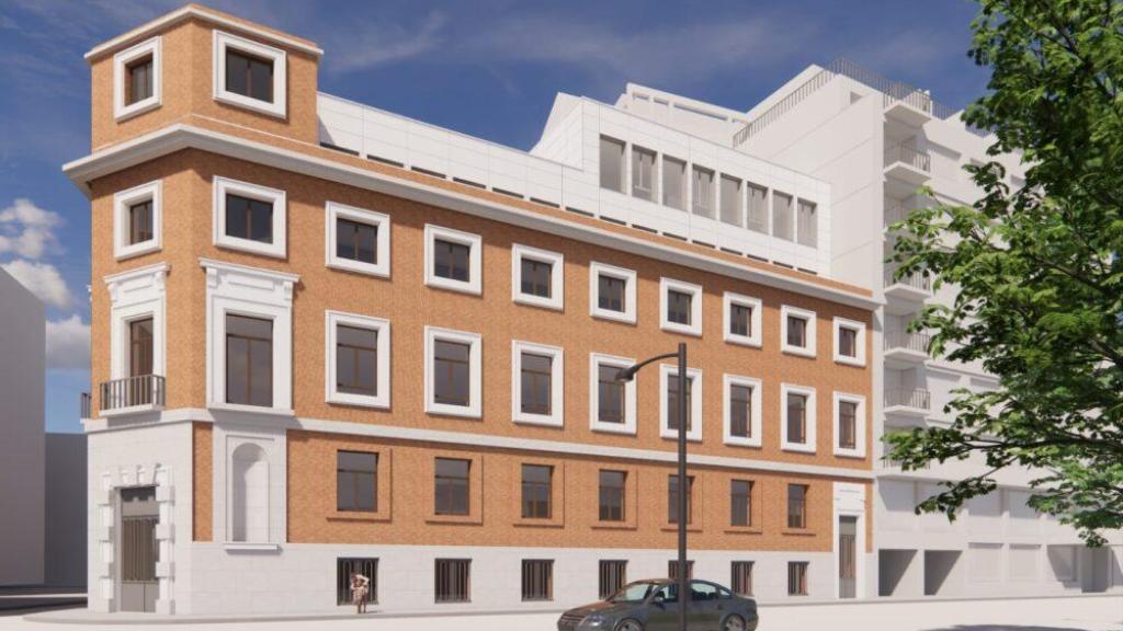 Render del edificio del Paseo del Prado, 30.