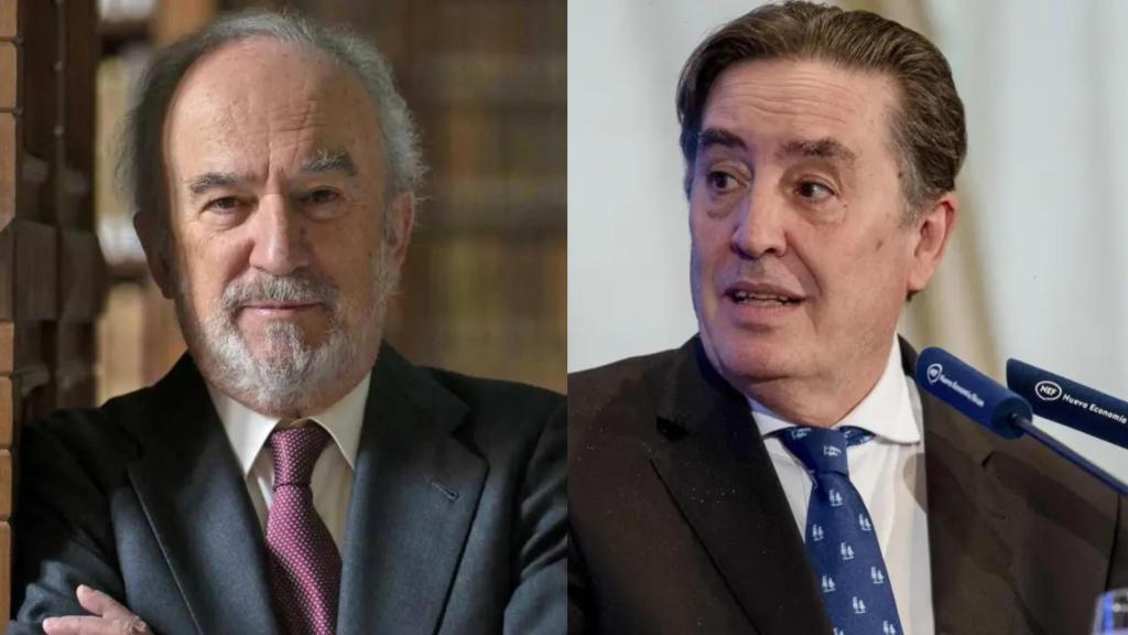 Santiago Muñoz Machado, director de la RAE, y Luis García Montero, director del Instituto Cervantes