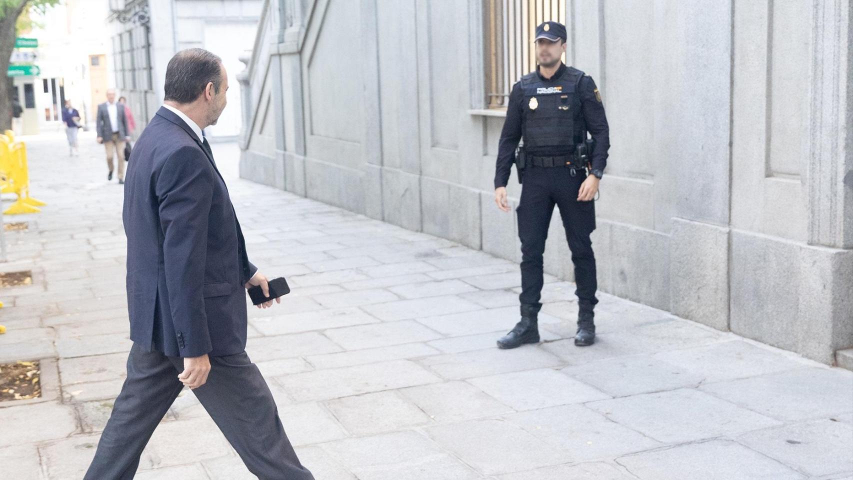 José Luis Ábalos, este miércoles a su llegada al Tribunal Supremo.