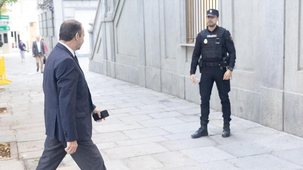 José Luis Ábalos, este miércoles a su llegada al Tribunal Supremo.