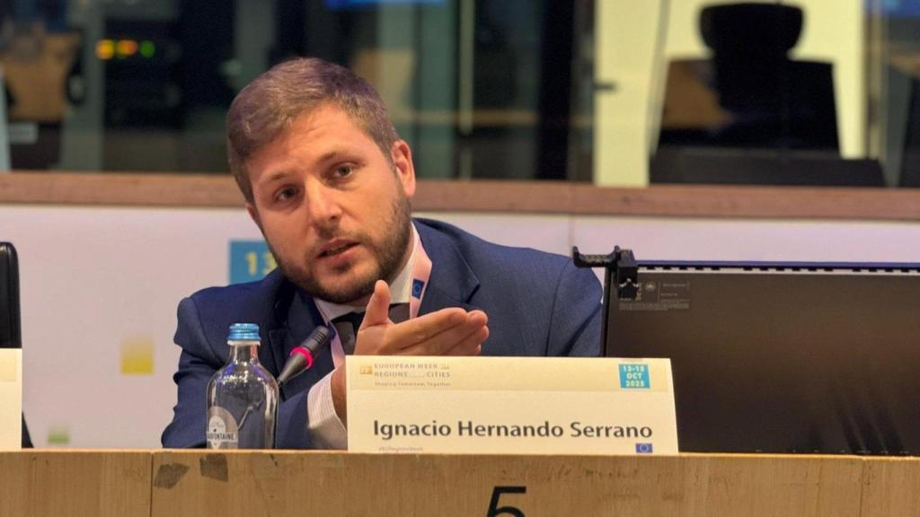 Hernando en la Semana de las Regiones de Bruselas. Foto: JCCM.