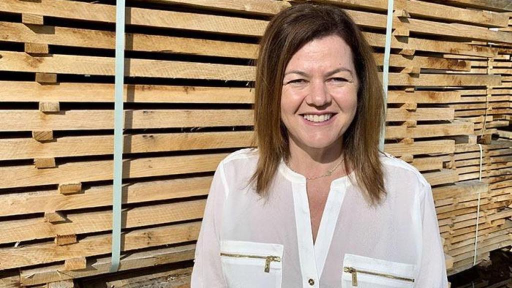 Almudena García López, copropietaria de Maderas García Varona y presidenta de la Asociación Española del Comercio e Industria de la Madera (AEIM)