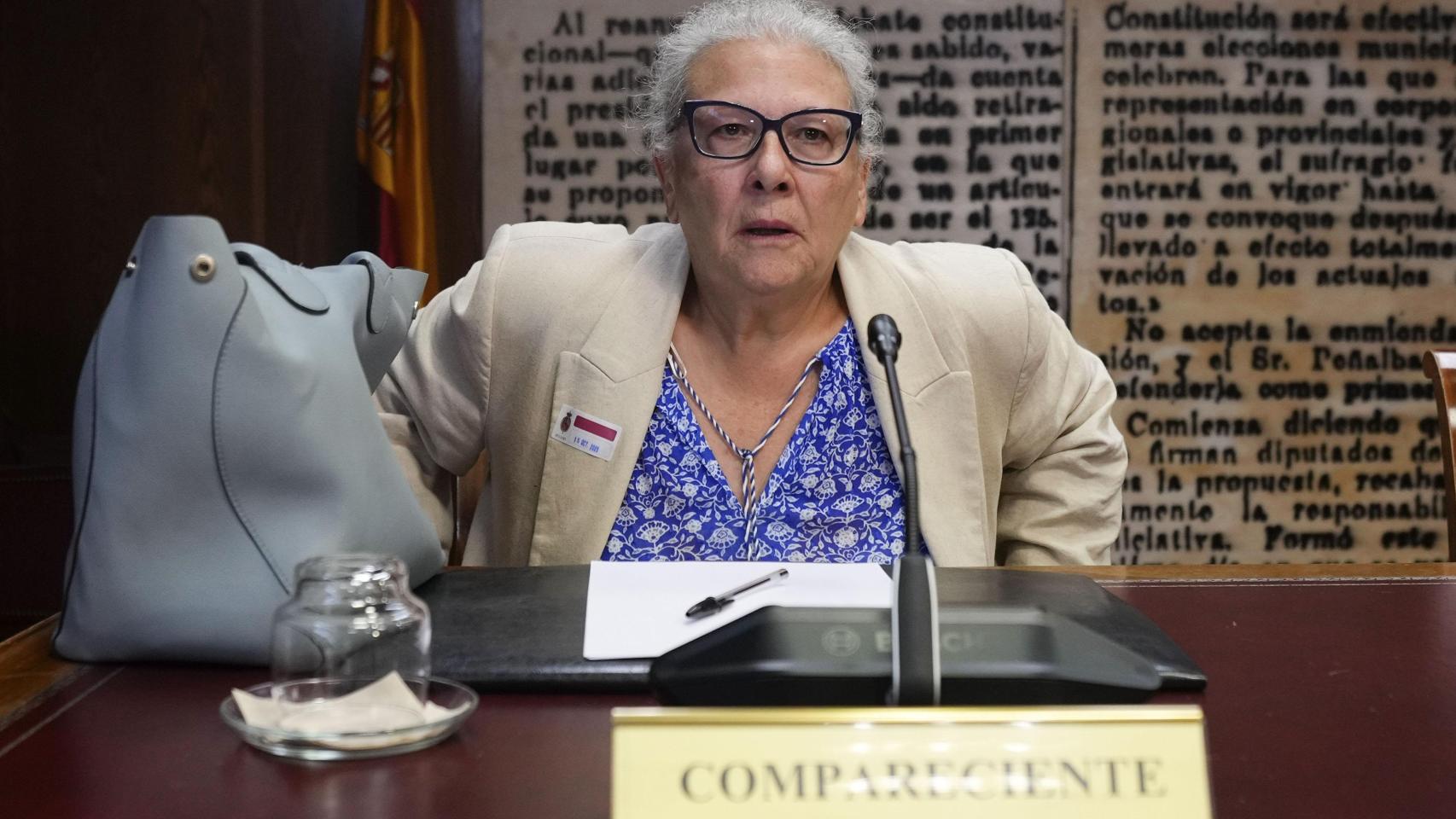 La empresaria, Carmen Pano, en su declaración el pasado octubre en la 'comisión Koldo' en el Senado.