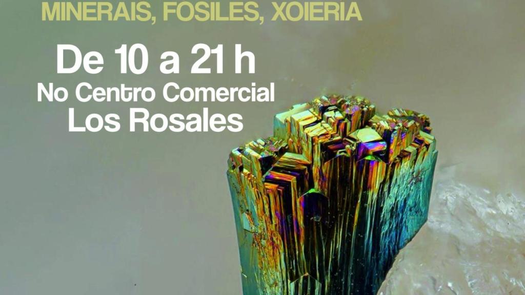Cartel de la edición 2025 de la Feria de Minerales de A Coruña