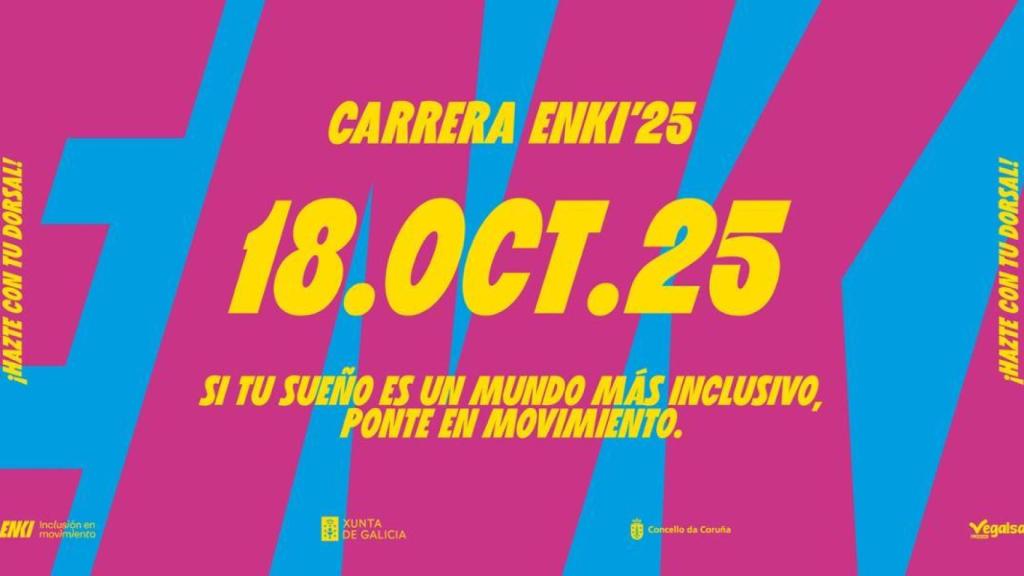 Cartel de la edición 2025 de la Carrera Enki