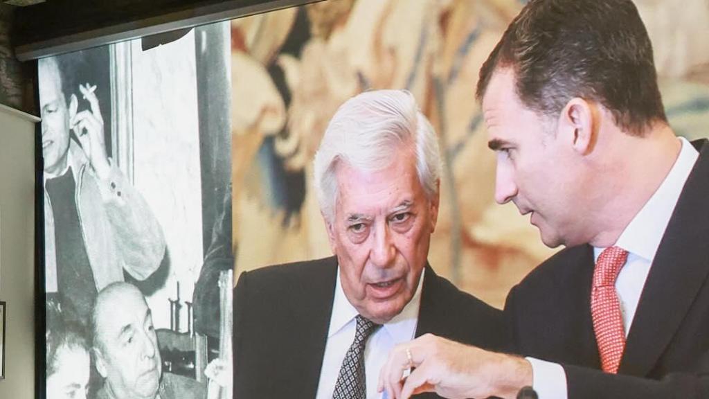 El vídeo que ha vislumbrado el monarca español en la Casa Museo Mario Vargas Llosa.