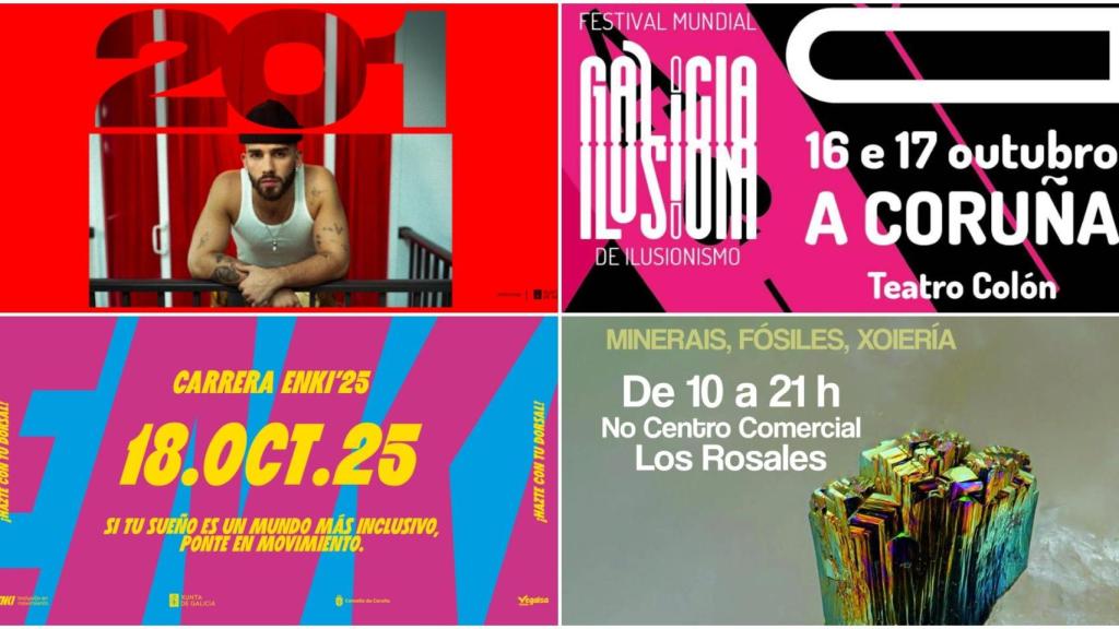 Manuel Turizo, Galicia Ilusiona o Carrera Enki: Todo lo que puedes hacer este fin de semana en A Coruña