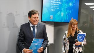 El consejero de Economía y Hacienda, Carlos Fernández Carriedo, durante la presentación del proyecto de presupuestos de Castilla y León, este miércoles