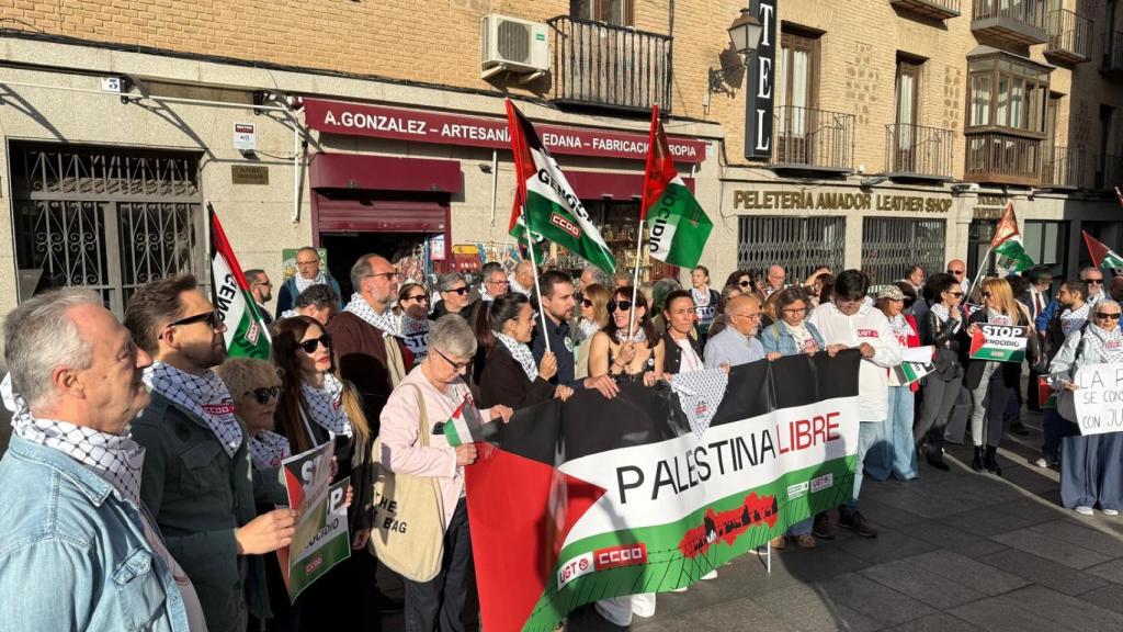 Concentración en Toledo. Foto: CCOO.