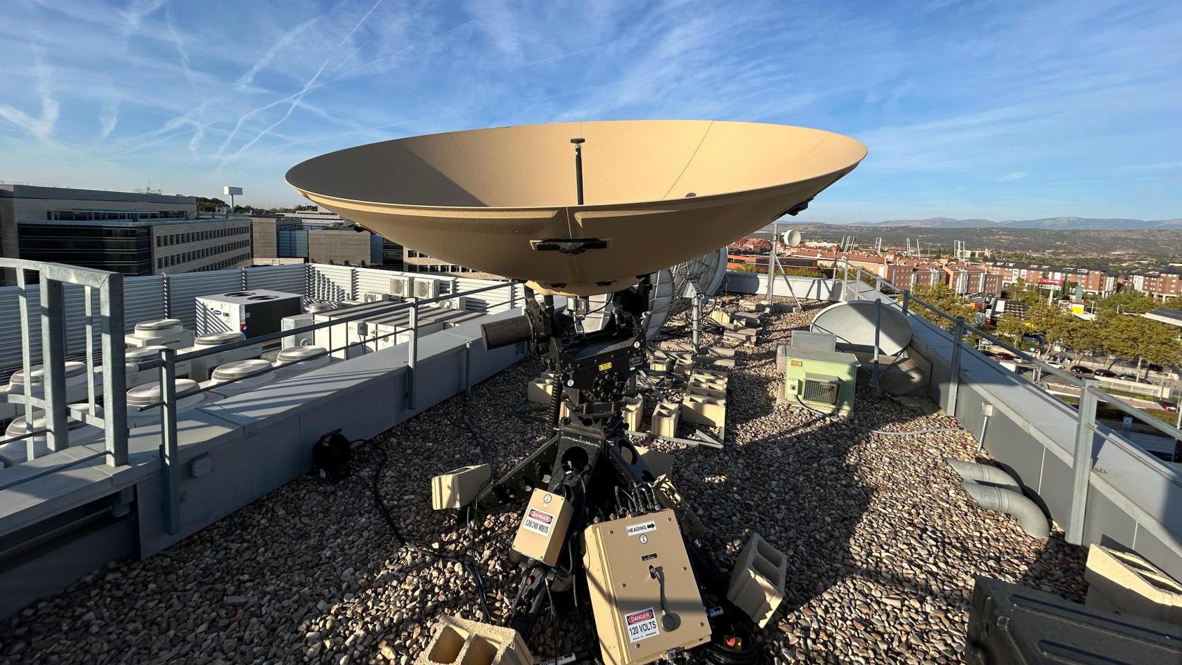 Antena instalada en Las Rozas (Madrid)