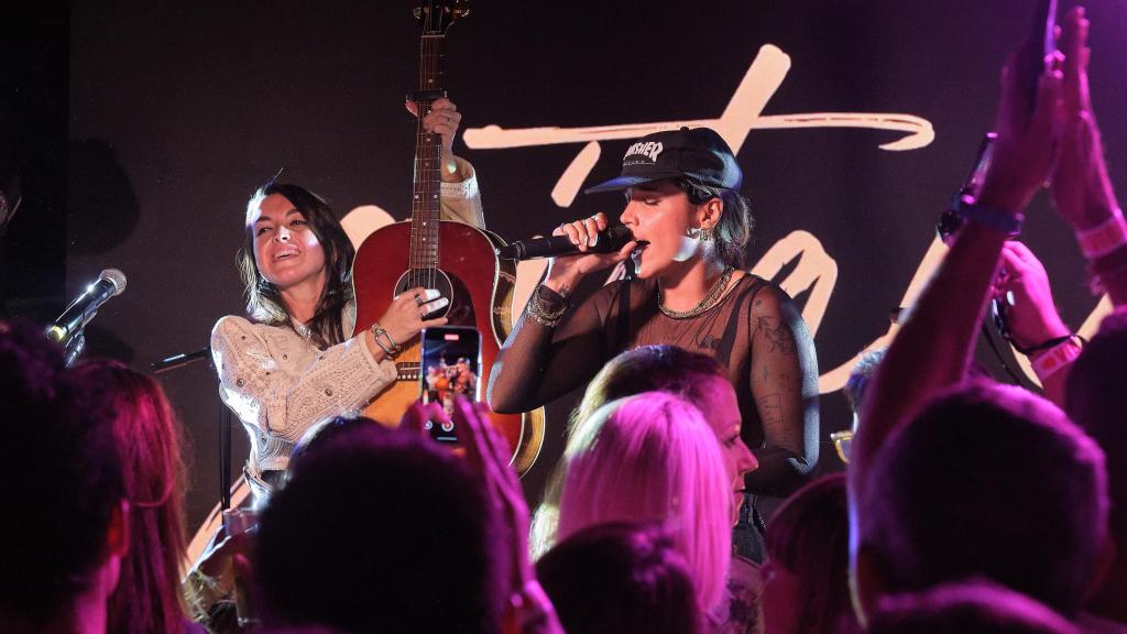 Marlena en el evento de presentación de la gira Vibra Mahou 2026 en Madrid.