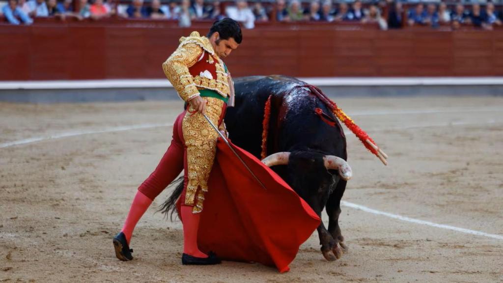 El torero José Antonio Morante de la Puebla, durante la corrida de la prensa de la Feria de San Isidro, el pasado 28 de mayo.