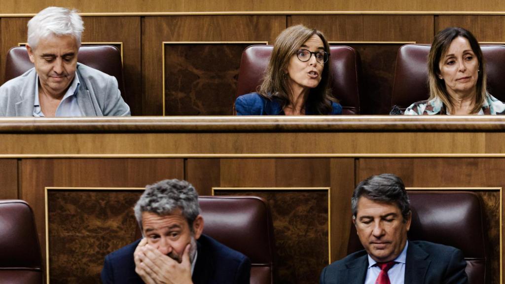 La diputada del PP, Carmen Fúnez, durante una sesión plenaria, en el Congreso.