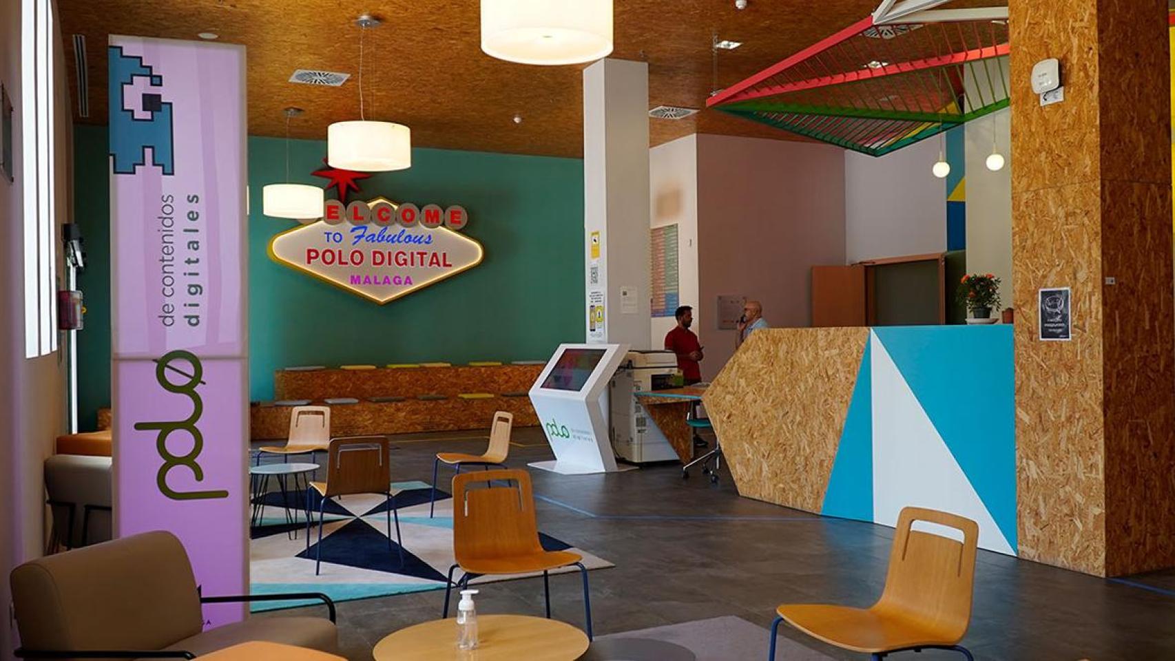 Una vista del interior del Polo Digital de Málaga.