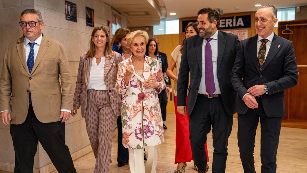 Núñez en el acto que ha celebrado Afammer en Puertollano.