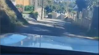 Huida de un coche robado en Poio (Pontevedra)