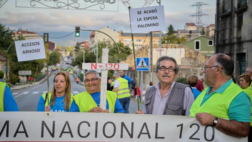 Protesta de la Plataforma N-120