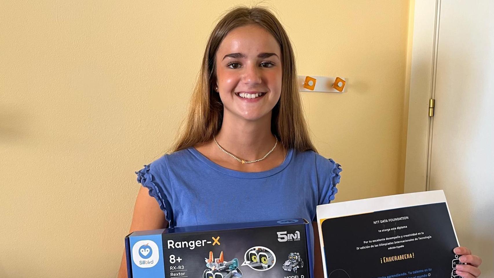 Sofía Díaz Martos, alumna del Colegio Nuestra Señora de las Escuelas Pías, en Aluche (Madrid).