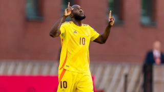 Lukaku celebra el gol marcado ante Gales en el partido de la clasificación para el Mundial.