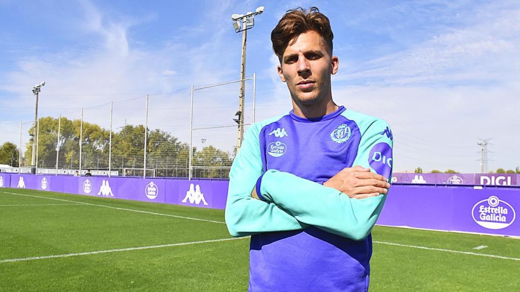 Iván Alejo, futbolista del Real Valladolid, en la entrevista con EL ESPAÑOL de Castilla y León