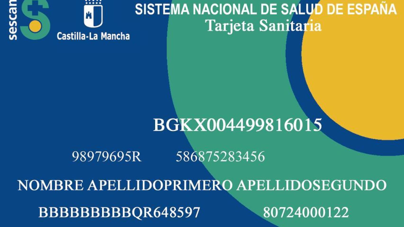 Tarjeta Sanitaria SESCAM.