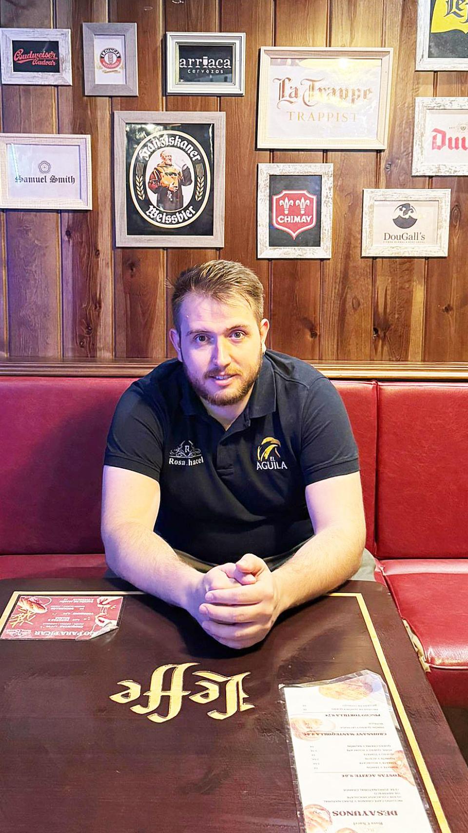 José María, el joven hostelero.