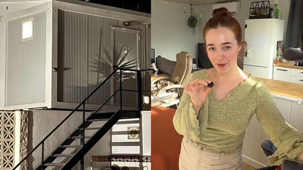 Esther, propietaria en España de una casa prefabricada.