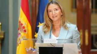 Alicia García, portavoz del Grupo Popular en el Senado, durante su comparecencia de este jueves.
