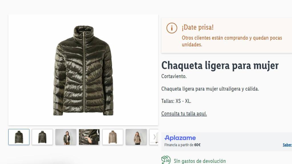 Chaqueta ligera.