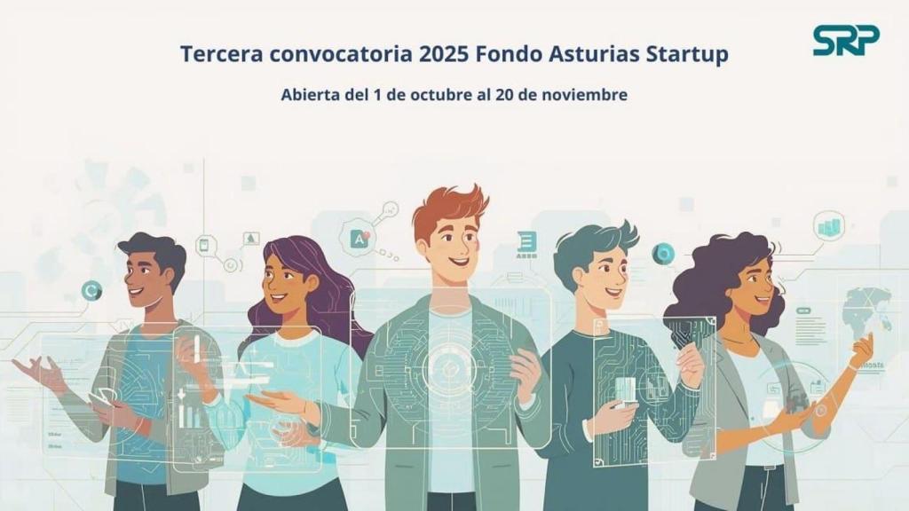 Creatividad promocional del fondo asturiano para startups.
