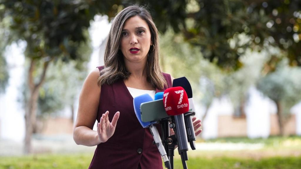 María Márquez, este jueves en el Parlamento de Andalucía.