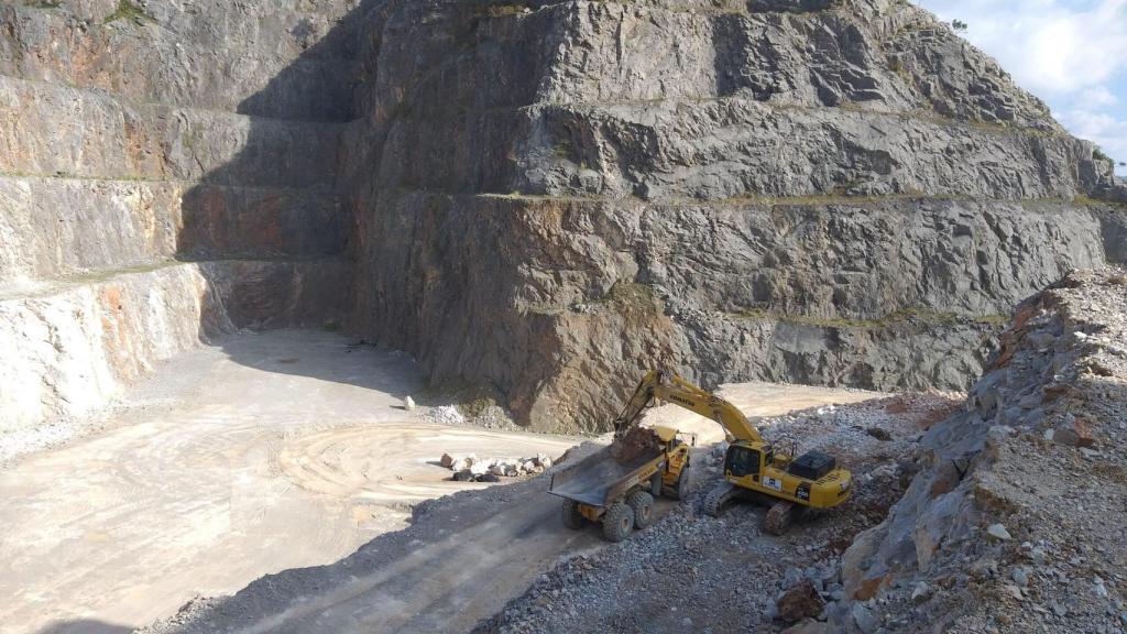 Cantera de áridos.
