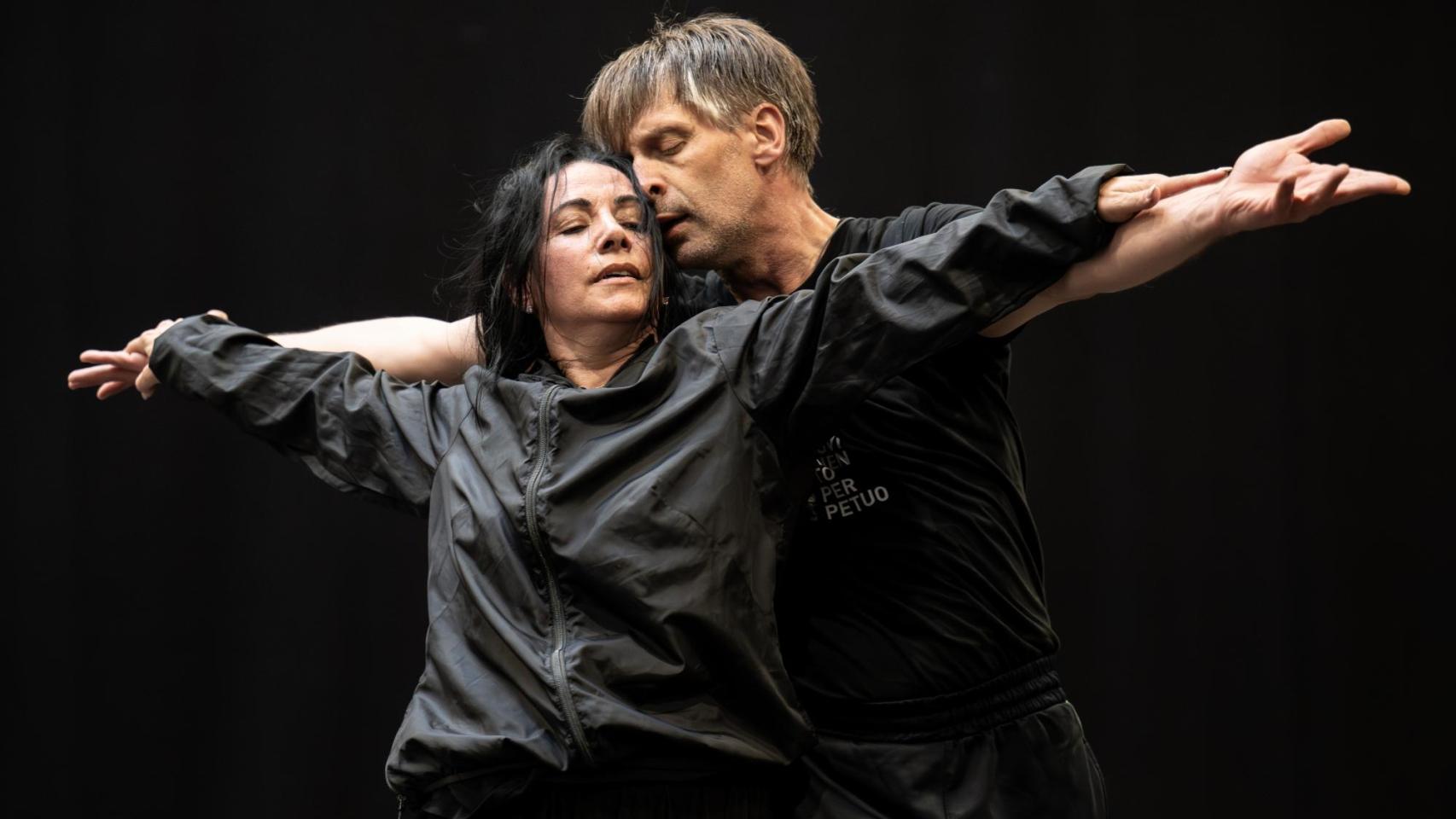 Eva Yerbabuena y Francisco Velasco durante un ensayo de 'Medea'. Foto: Merche Burgos