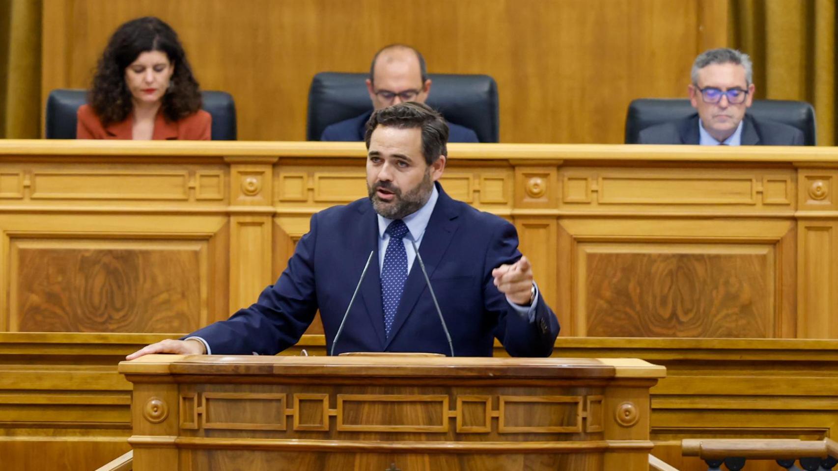 Paco Núñez durante su intervención en el Debate sobre el Estado de la Región.
