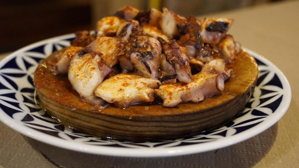 Una ración de pulpo del restaurante.