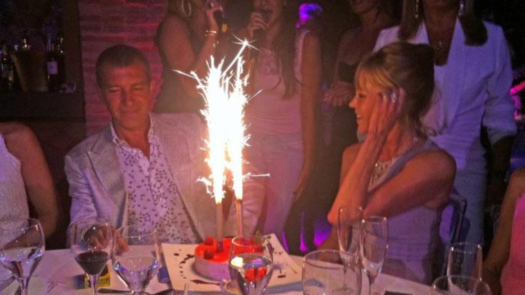 Antonio Banderas y Melanie Griffith, en la Gala Starlite de Marbella de 2013.