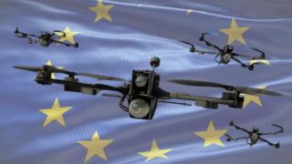 Un enjambre de drones.