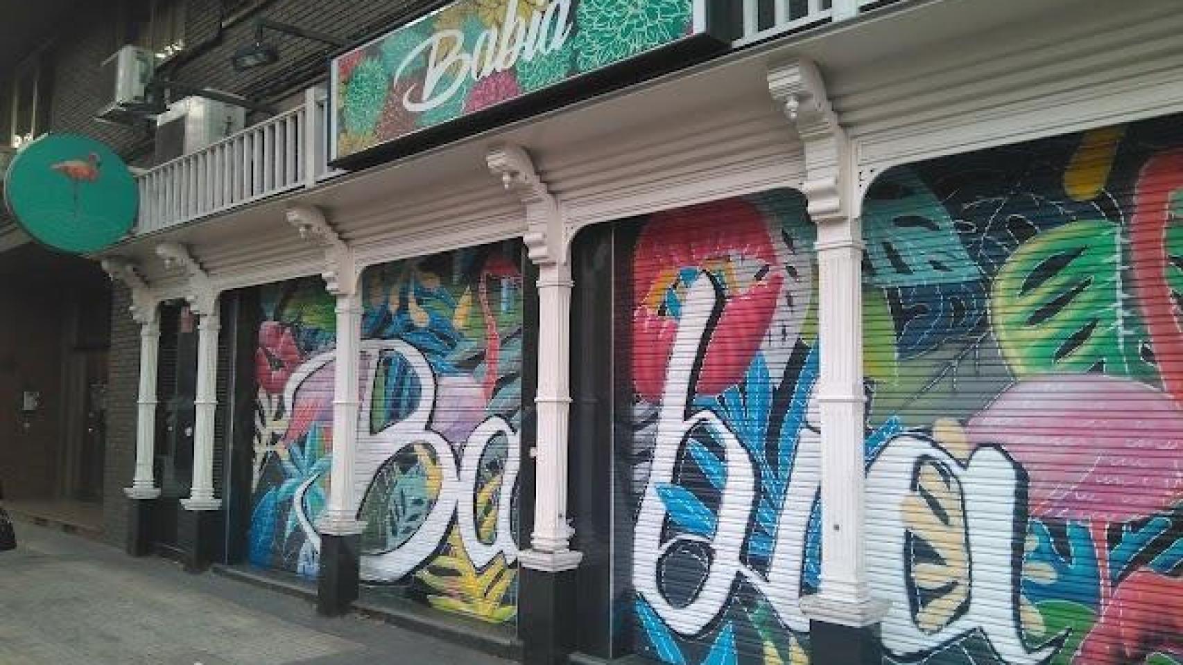 Fachada de la discoteca Babia, en Zaragoza.