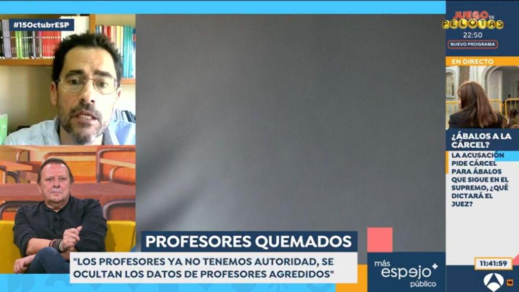 Damià Bardera, profesor, en el programa 'Espejo Público'