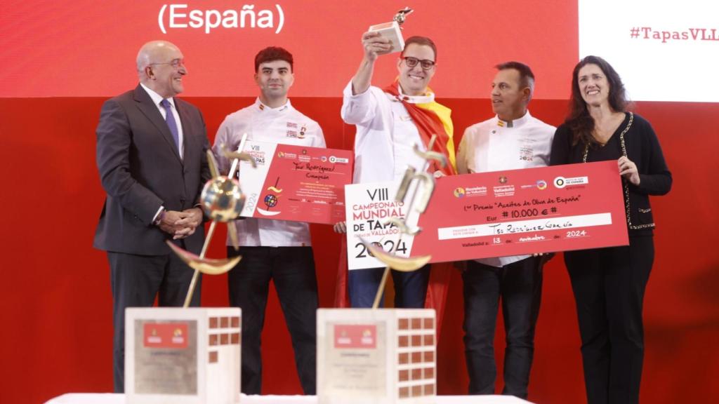 Teo Rodríguez tras ganar el Concurso Mundial de Tapas