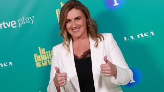 Carlota Corredera, en la presentación de 'La familia de la tele'.