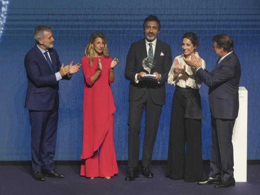 Juan del Val, tras recoger el Premio Planeta.