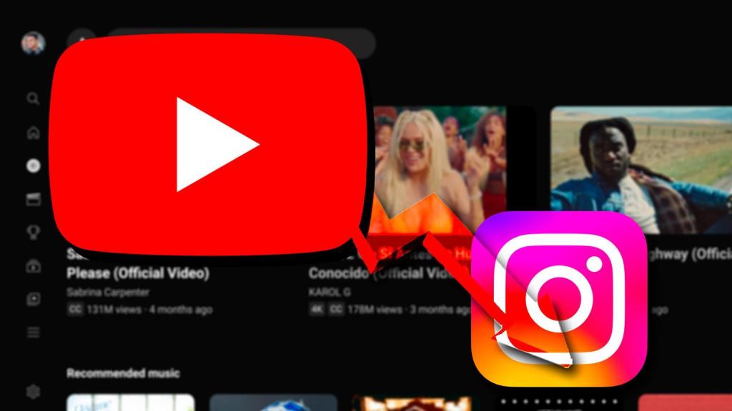 Fotomontaje inspirado en Instagram y YouTube