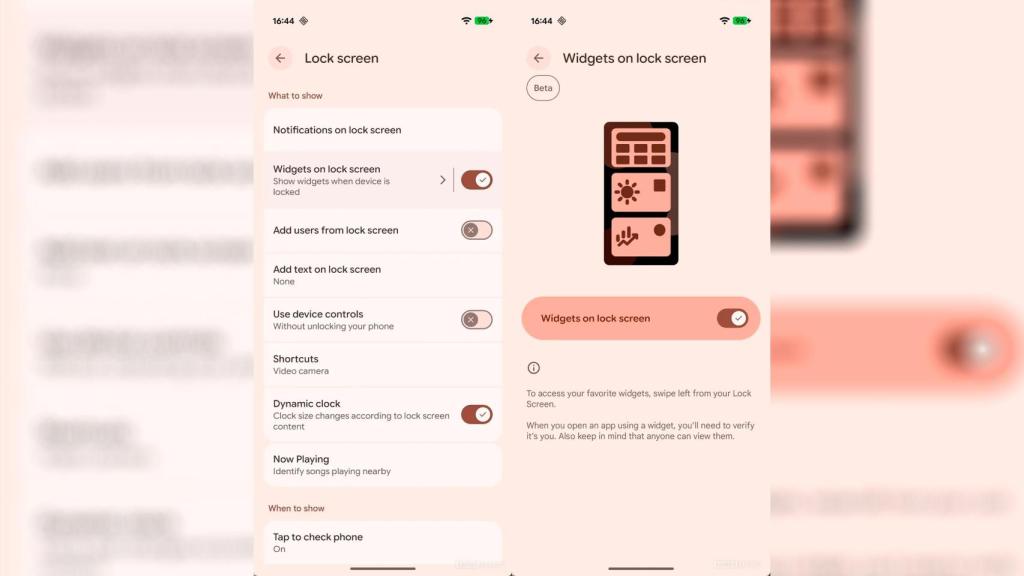 El widget de bloqueo en los Pixel
