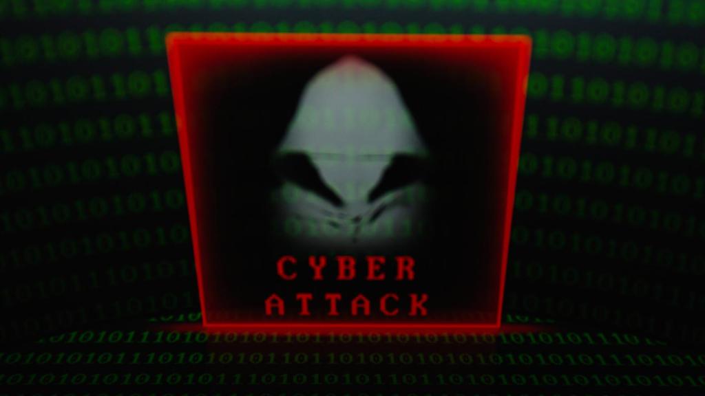 Representación visual de un hacker.