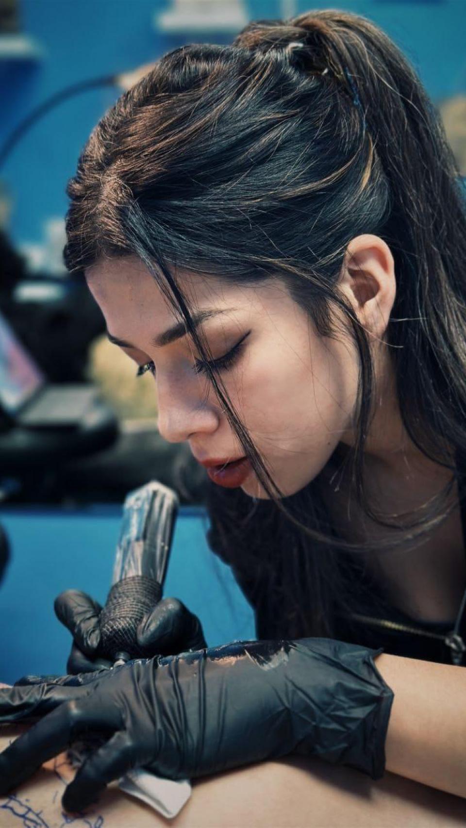 María de Pablos durante una sesión