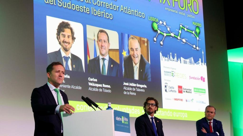 Carlos Velázquez, durante su intervención este jueves en el Foro Ibérico celebrado en Madrid.