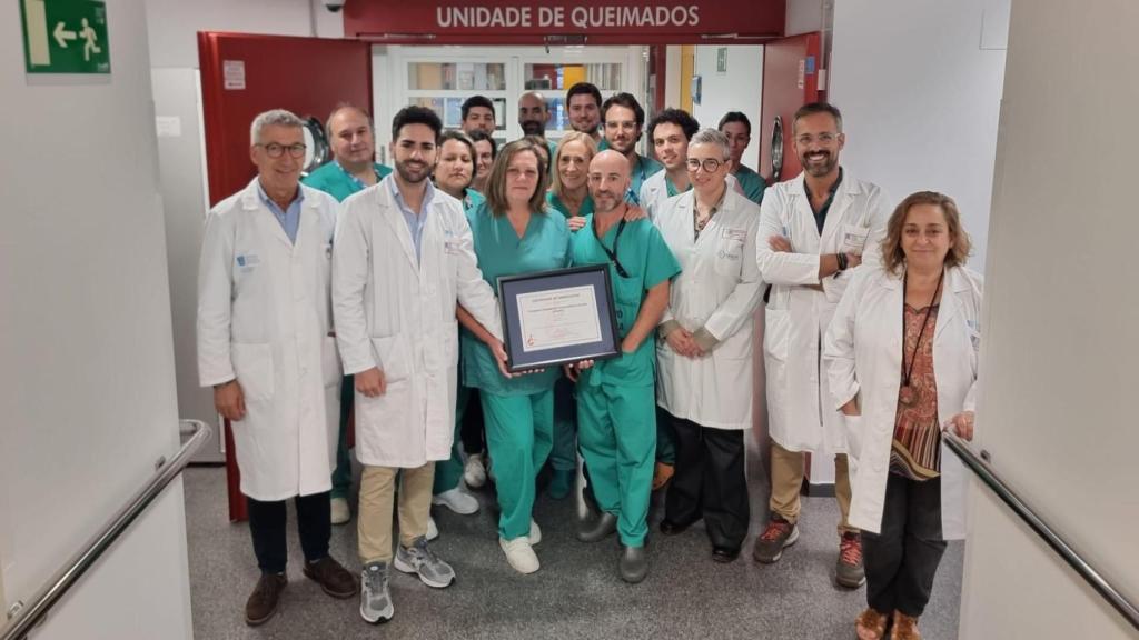 La Unidad de Quemados del CHUAC de A Coruña obtiene un reconocimiento europeo por su calidad