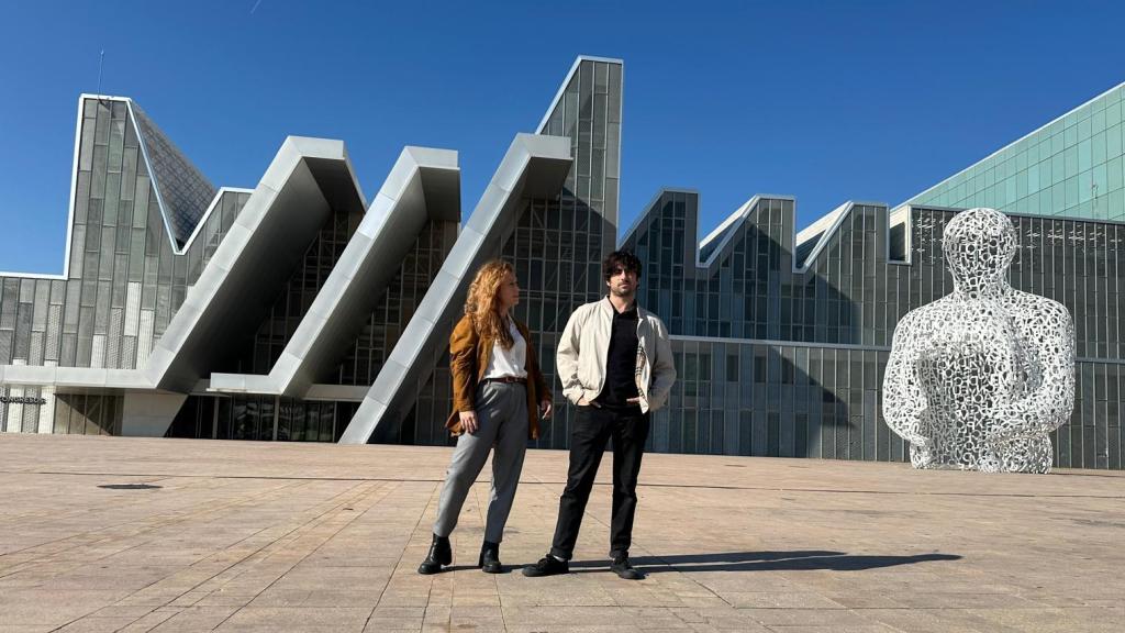 Ana  Morales y Manuel Jarque en Zaragoza.